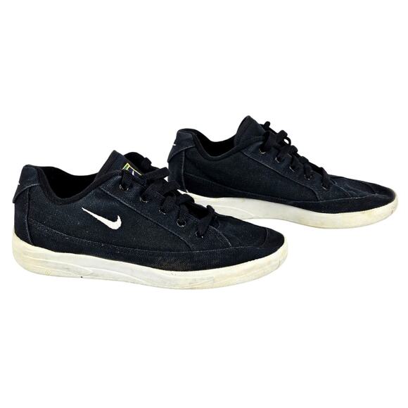 NIKE BOY'S VINTAGE GTS 1994 BLACK CANVAS SKATE SHOES – SIZE 5Y – CHALLENGE COURT - Picture 1 of 11